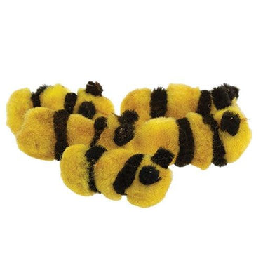 5 Set Fuzzy Bees - The Fox Decor